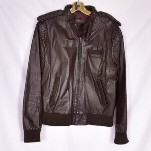 Porsha by Winer Vintage Leather Coat Size 40